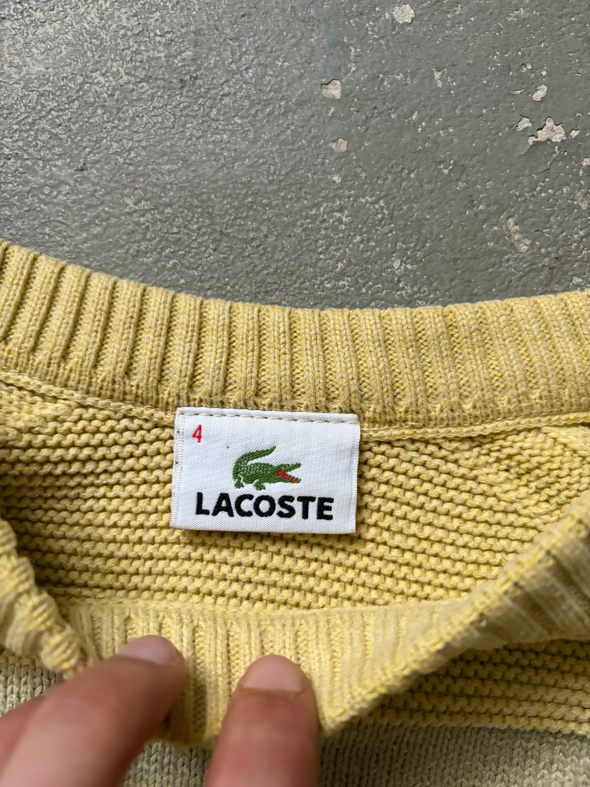 Vintage Lacoste Sweater Gestrickt (M)