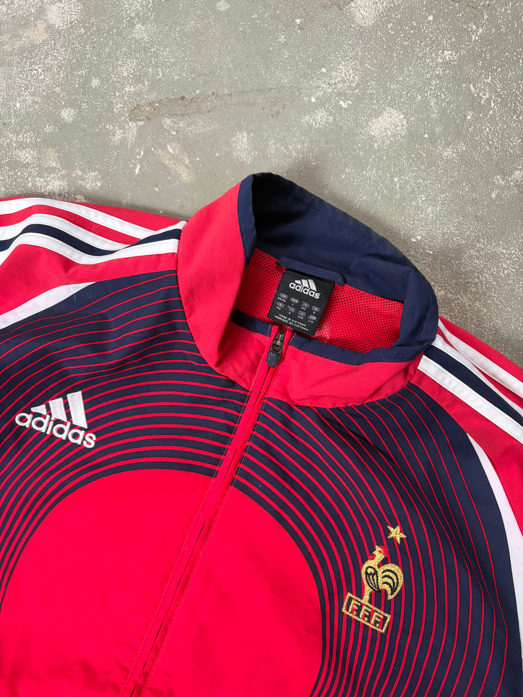 Vintage Adidas Frankreich 2007 Trackjacket (L)