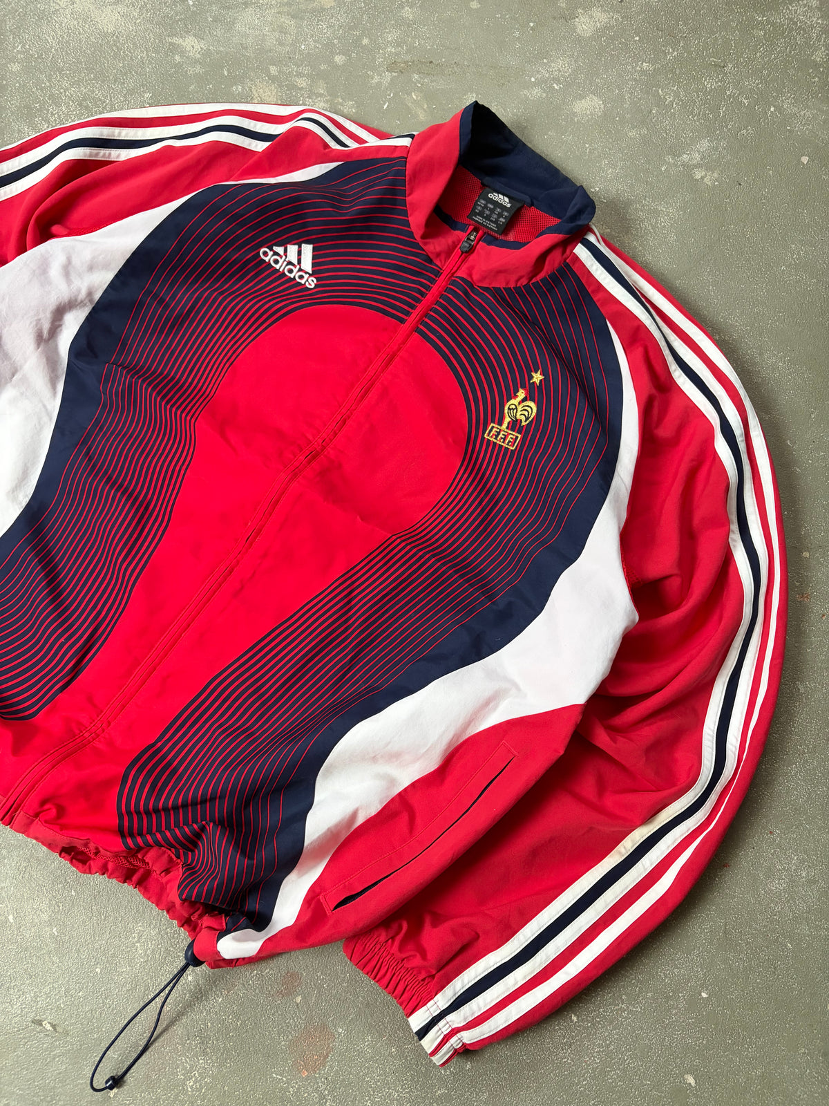 Vintage Adidas Frankreich 2007 Trackjacket (L)