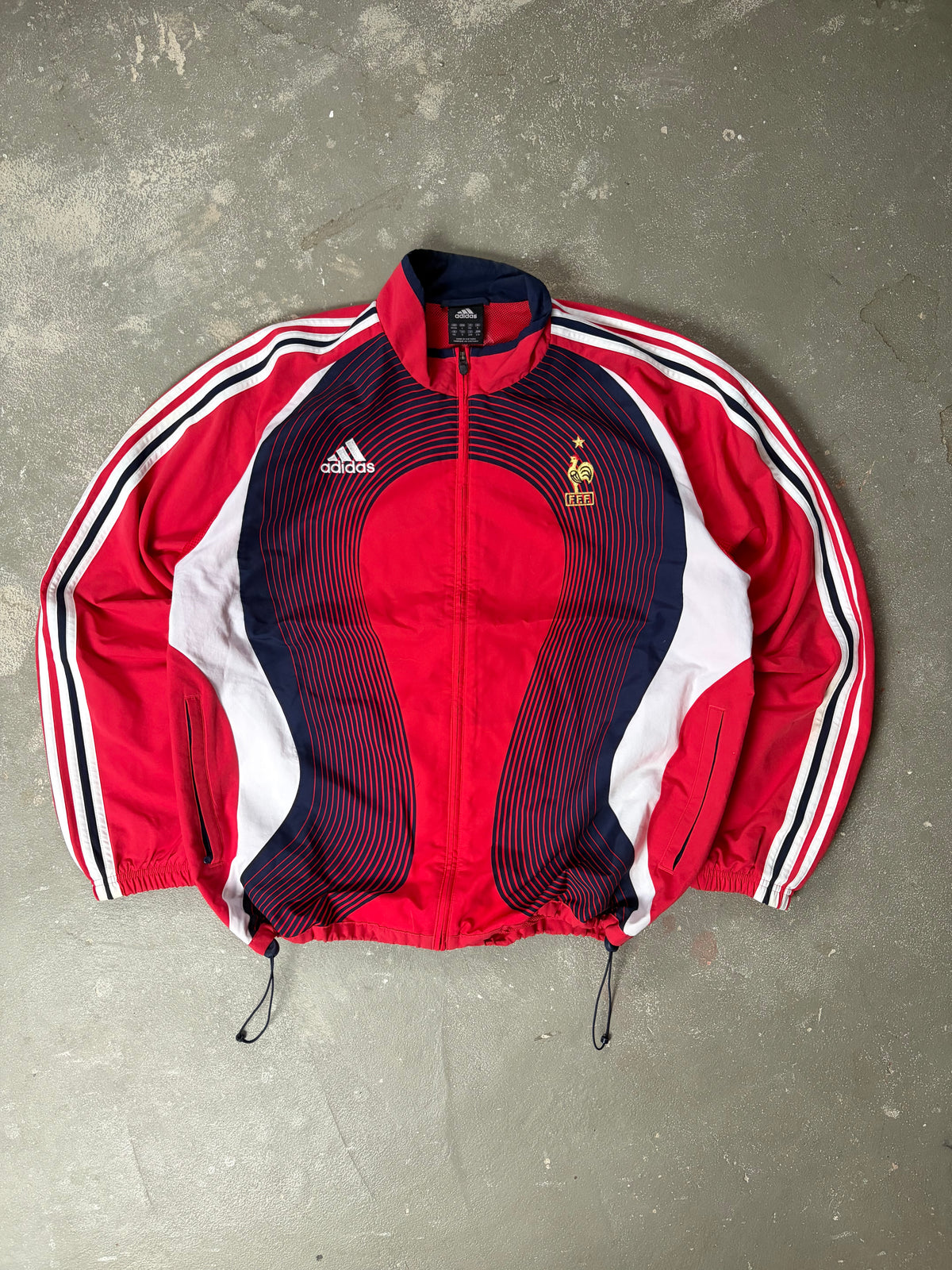 Vintage Adidas Frankreich 2007 Trackjacket (L)