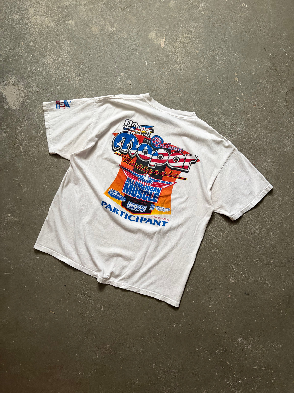 Vintage 2002 Mopar Nationals Car Racing T-Shirt (XL)