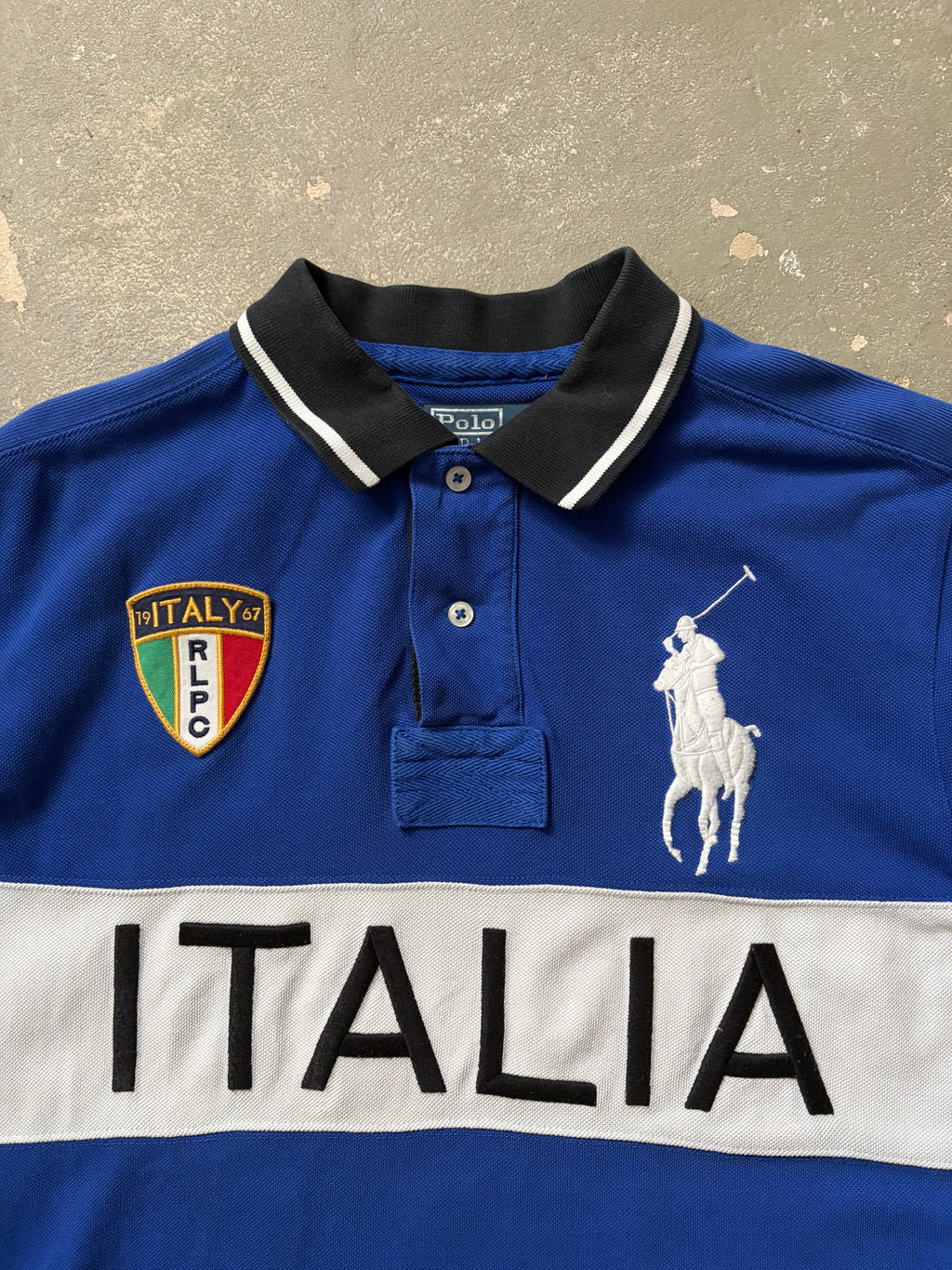 Vintage Polo Ralph Lauren Italy Big Pony Poloshirt (M)