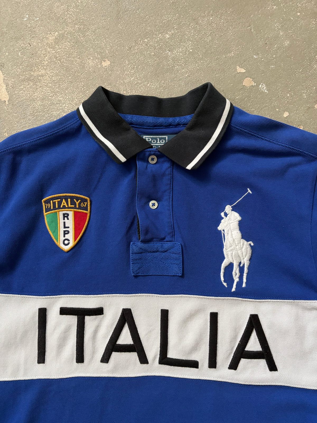 Vintage Polo Ralph Lauren Italy Big Pony Poloshirt (M)