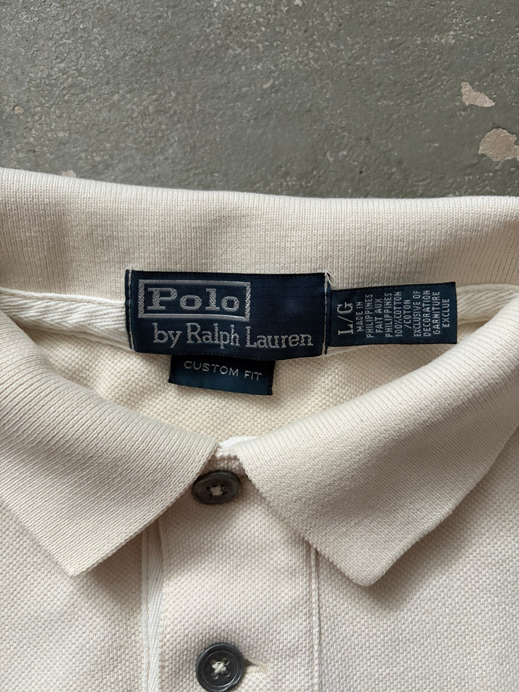 Vintage Polo Ralph Lauren Paint Splatter/Graphic Big Pony Poloshirt (L)