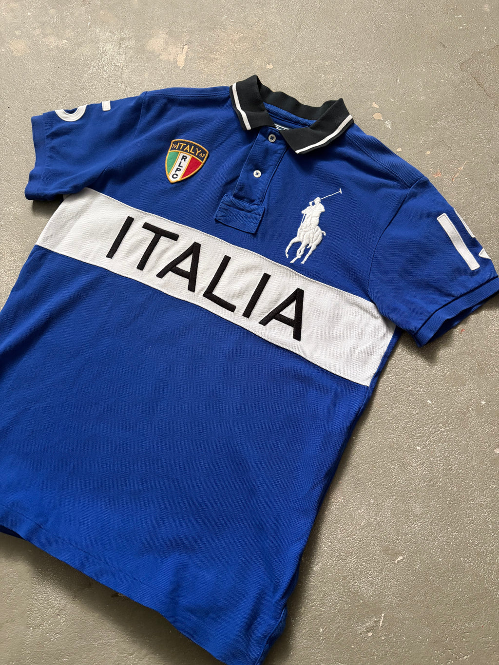 Vintage Polo Ralph Lauren Italy Big Pony Poloshirt (M)